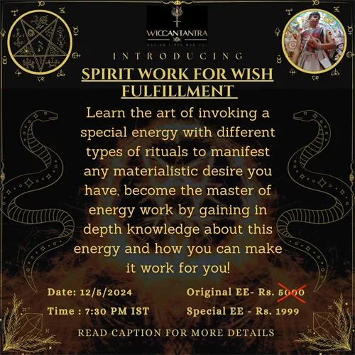Spirit works for wish fulfilment